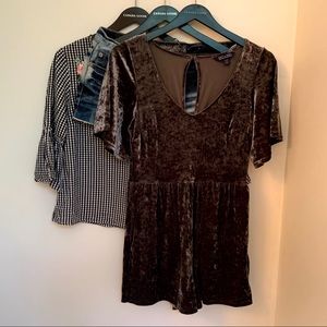 Crushed Velvet Romper